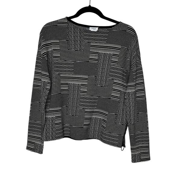 Akris Punto Geometric Patterned Wool Cotton Sweater 2 - Picture 1 of 6